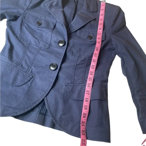 Lafayette 148 New York Womans Cotton Blend Blazer‎ Size 0